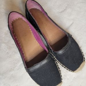 Well worn Sperry rope shoes black used scent